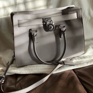 Michael Kors Hamilton East West Leather Satchel